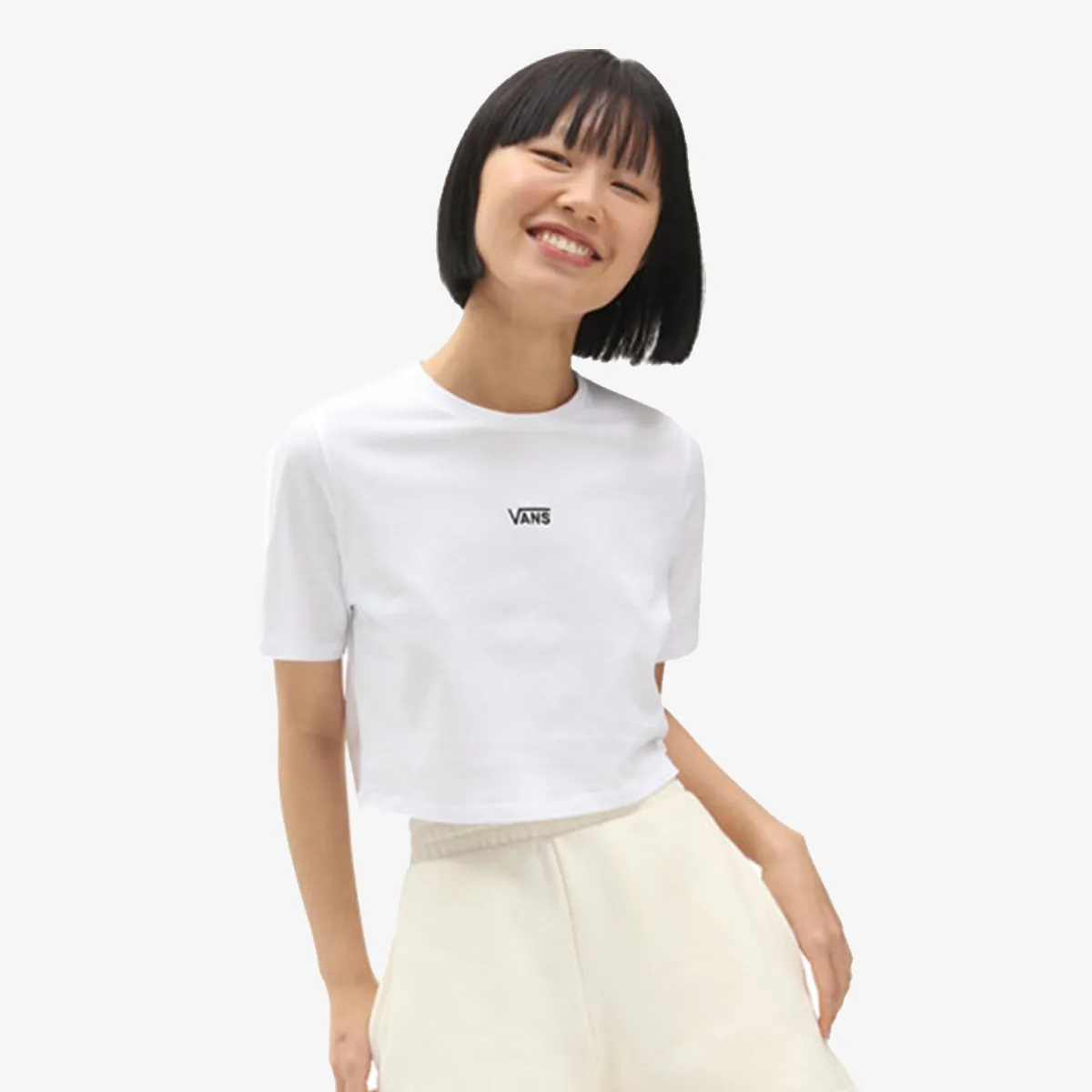 VANS TRICOU ECHIPE WM FLYING V CROP CRE FLYV WHITE 