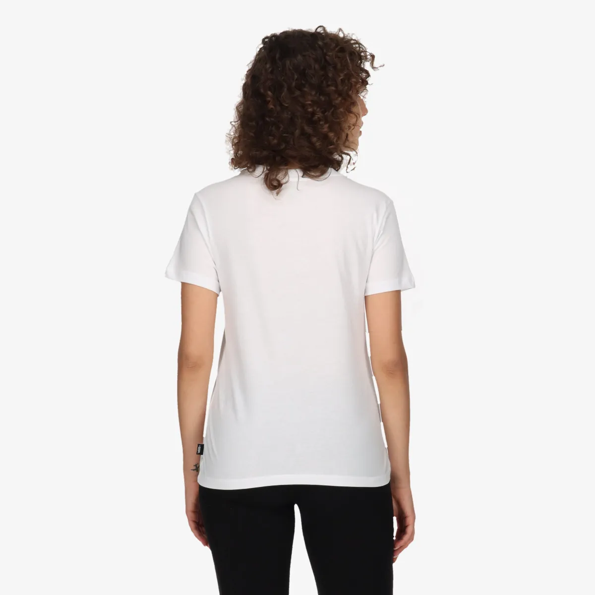 VANS Tricou WM DROP V SS CREW-B WHITE-BLACK 