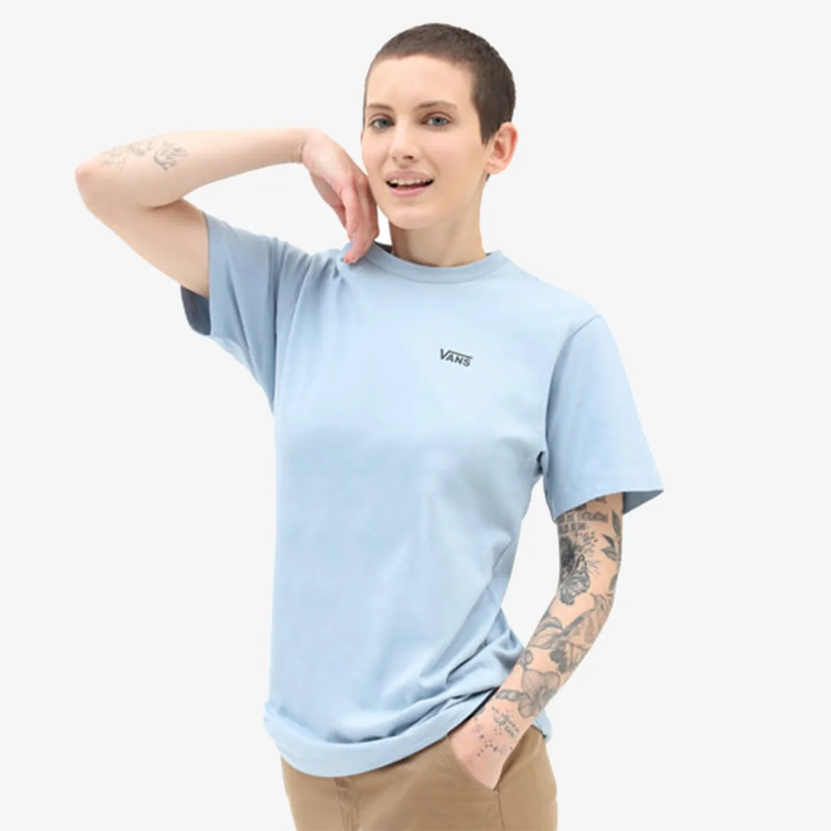 VANS Tricou LEFT CHEST LOGO TEE EM 