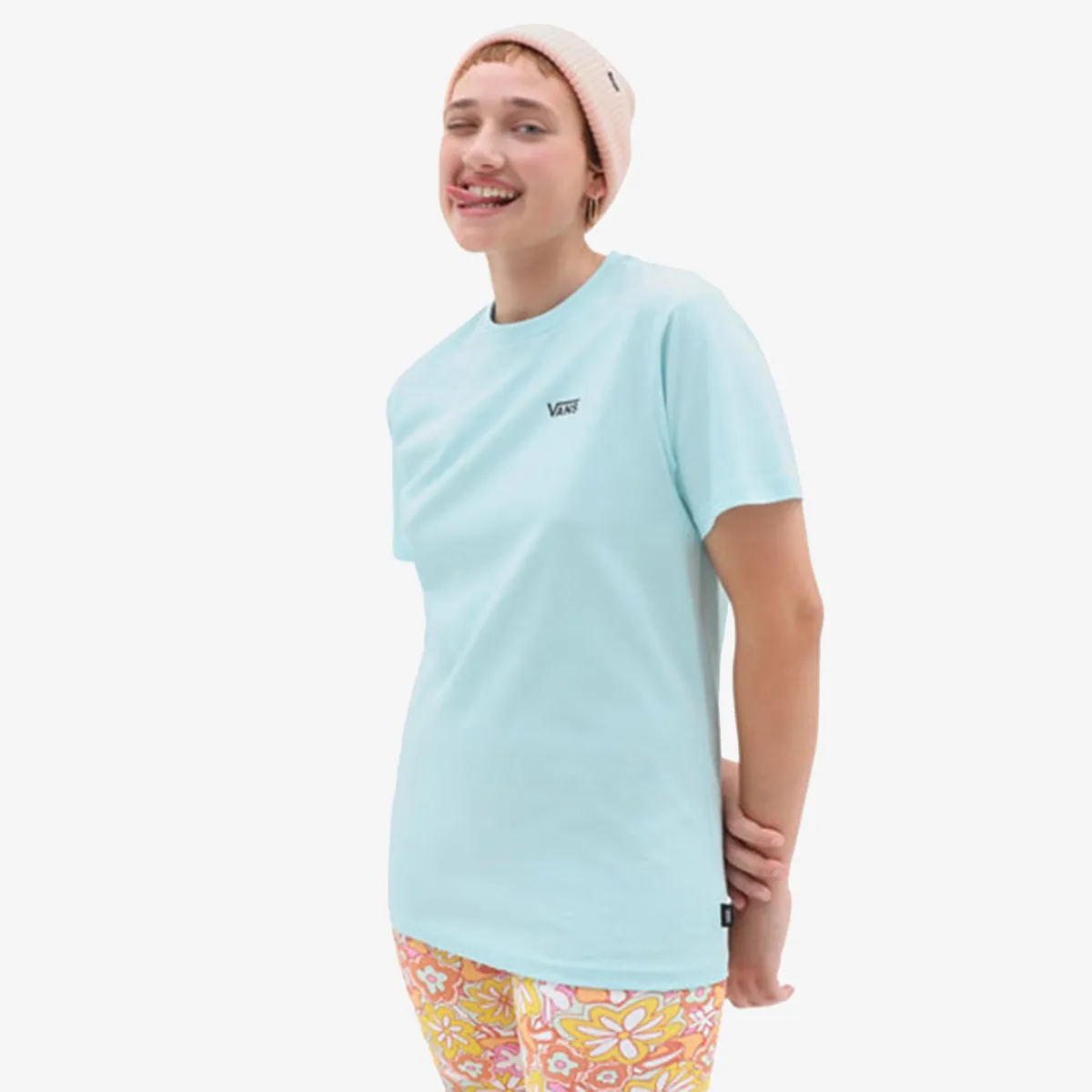 VANS Tricou LEFT CHEST LOGO TEE EM BLUE GLOW 