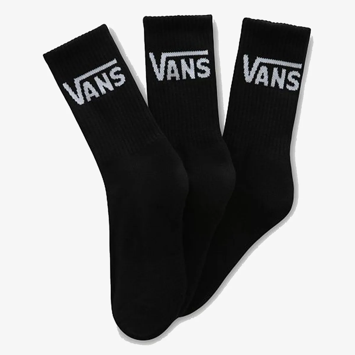VANS Sosete BASIC 3PK CREW-B BLKWH 