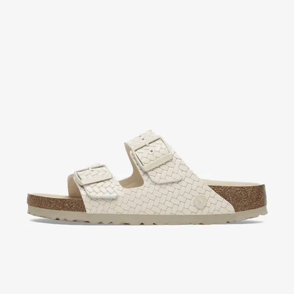 BIRKENSTOCK Papuci Arizona LENA Woven Emboss Ecru HEX