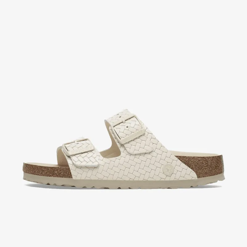 BIRKENSTOCK Papuci Arizona LENA Woven Emboss Ecru HEX 