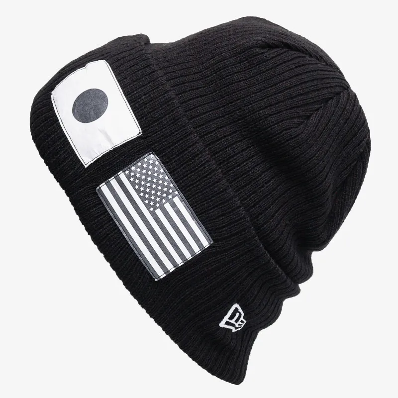 NEW ERA PALARIE KAPA NE FLAG WATCH KNIT NE BLKWHIGRP 