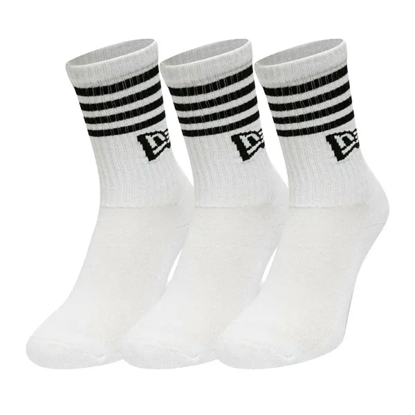 NEW ERA Sosete NOGAVICE STRIPE CREW ONE WHI 