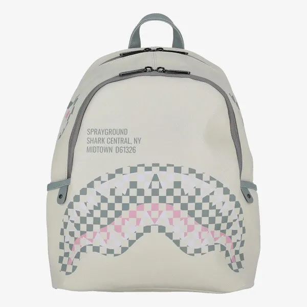 SPRAYGROUND Rucsac CREAM CHECK SHARK CENTRAL SAVAGE