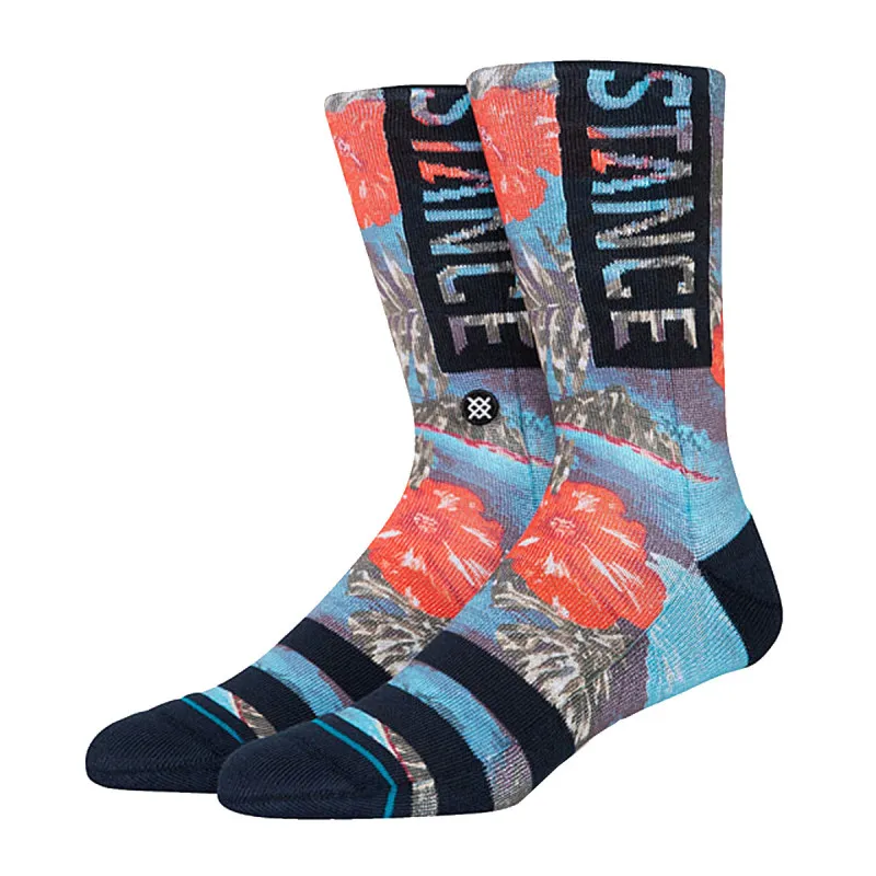 STANCE Sosete SOCKS OG COCOPALMS CREW TEAL 