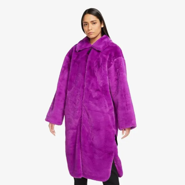 NIKE Jacheta W NSW FX FUR GFX AOP LNG JKT