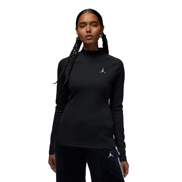 NIKE Tricou maneca lunga W J FLIGHT LS RIB TOP 