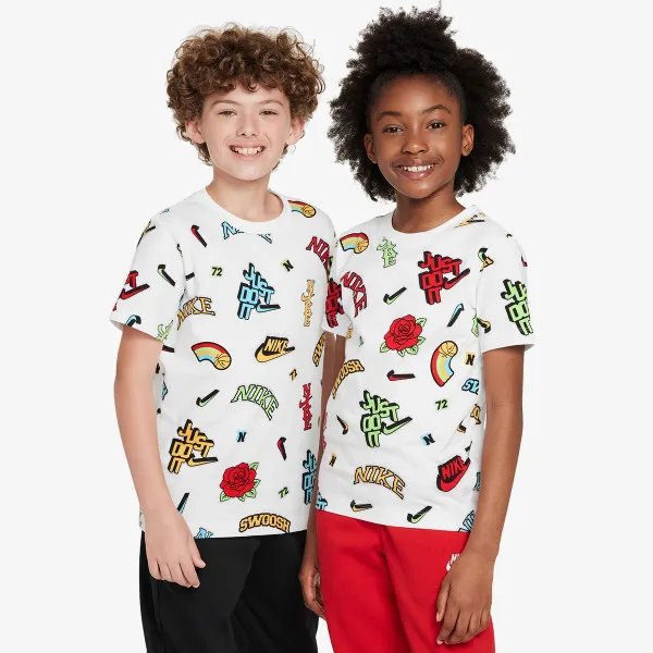 NIKE Tricou K NSW TEE CREATE 2.2 AOP VRZTY 