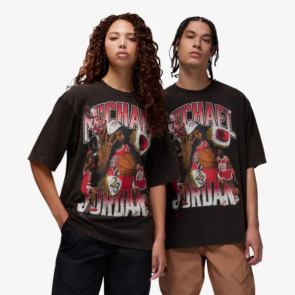 NIKE Tricou M J FLT ESS GFX OVSZ SS CRW