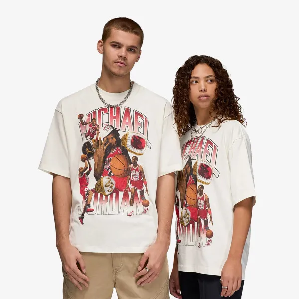 NIKE Tricou M J FLT ESS GFX OVSZ SS CRW 