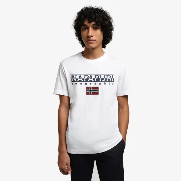 NAPAPIJRI Tricou S-AYAS BRIGHT WHITE 002