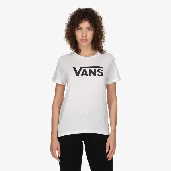 VANS Tricou WM DROP V SS CREW-B WHITE-BLACK