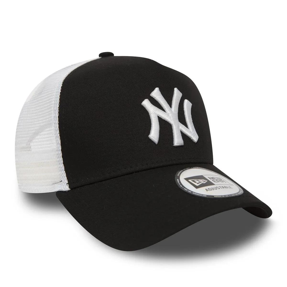 NEW ERA Sapca New York Yankees Clean Black A-Frame Trucker Cap<br /> 